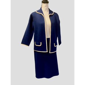 2pc Skirt Blazer Suit Wool Vintage